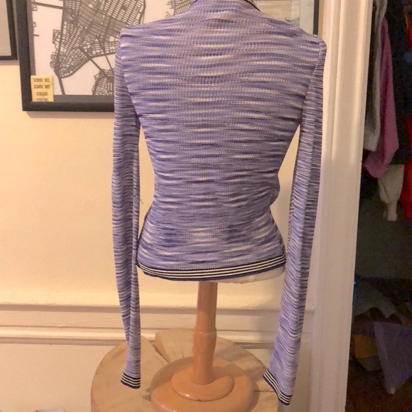 LAST CHANCE MISSONI zig zag purple cardigan - Picture 2 of 5